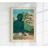 Kamakura Buddha Druck Von Kawase Hasui von patroastudio