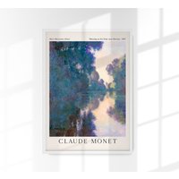 Morgen An Der Seine Bei Giverny Von Claude Monet Ausstellungsplakat Kunstdruck Morgen An Der Seine Bei Giverny Von Claude Monet Ausstellungsplakat Kunstdruck von patroastudio