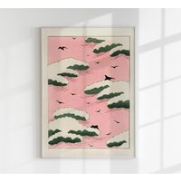 Rosa Himmel Von Bijutsu Sekai Watanabe Seitei Poster Kunstdruck Rosa Himmel Von Bijutsu Sekai Watanabe Seitei Poster Kunstdruck von patroastudio