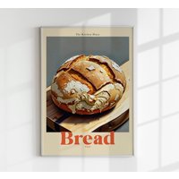 The Kitchen Diary Brotklub Kunstdruck von patroastudio