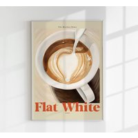 The Kitchen Diary Flat White Club Kunstdruck The Kitchen Diary Flat White Club Kunstdruck von patroastudio