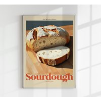 The Kitchen Diary Sourdough Bread Club Kunstdruck The Kitchen Diary Sourdough Bread Club Kunstdruck von patroastudio