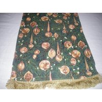 Bambus Wald Wendbare Tischläufer 100 X 13" Mit Goldfransen. Dies Ist Ein Wunderschöner Und Die Rückseite Weihnachtsschmuck von patscrafts