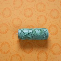 Musterwalze/Strukturwalze 1626 Mit Rundem Vintage Muster - Kreise Striche 15cm 6" von patternroller