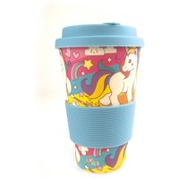 Umweltfreundlicher Wiederverwendbarer Reisebecher Aus Pflanzenfasern Mit Einhorn-Design Umweltfreundlicher Wiederverwendbarer Reisebecher Aus Pflanzenfasern Mit Einhorn-Design von paulandlucyshop