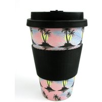 Umweltfreundliche Wiederverwendbare Pflanzenfaser-Reisebecher Mit Coolem Insel-Design Umweltfreundliche Wiederverwendbare Pflanzenfaser-Reisebecher Mit Coolem Insel-Design von paulandlucyshop