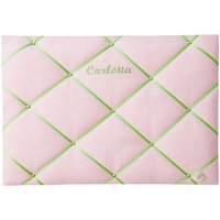 Memoboard Personalisiert Vichy Karo Rose - Apfelgr von paulaundferdinand