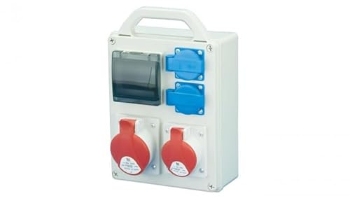 Tragbare Stromverteiler R-BOX 240R 4S 1x32A/5P 1x16A/5P 2x250V, Leerfenster IP44 B.1701R pawbol 5905793083641 von PAWBOL