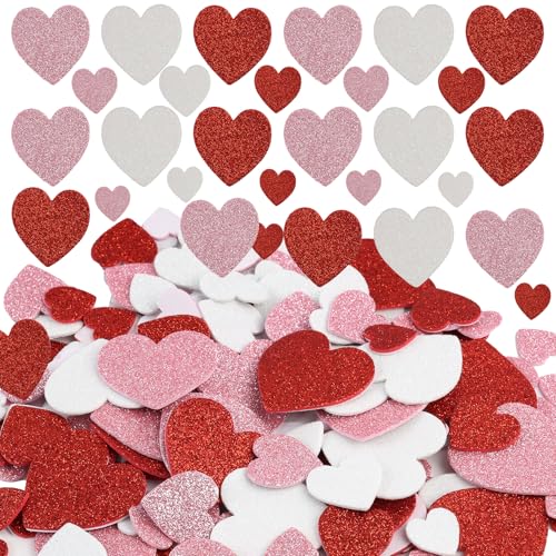 300Stück Selbstklebende Aufkleber, Herzen Schaumstoff Sticker in Mischfarben, Selbstklebende Deko Aufkleber für Basteln, DIY, Scrapbooking, Karten, Filz Herz selbstklebendes Fotoalbum, Kinderprojekte 300Stück Selbstklebende Aufkleber, Herzen Schaumstoff Sticker in Mischfarben, Selbstklebende Deko Aufkleber für Basteln, DIY, Scrapbooking, Karten, Filz Herz selbstklebendes Fotoalbum, Kinderprojekte von pawpoem