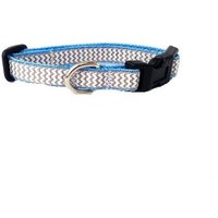 Hundehalsband - Grau Und Weiß Extra Klein Größen Alle Rassen "Grey Chevron' von pawsitivestyle