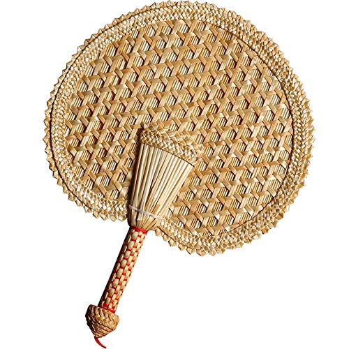 Melitt Handfächer Stroh Handfächer Handfächer Handfächer Umweltfreundlich Handgewebt Fächer Rund Fächer von Melitt