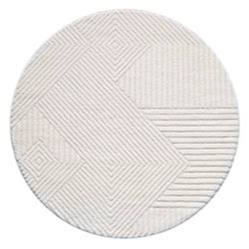 payé Teppich Ello 0632 Boho Flachflor Rund 120x120 cm Cream payé Teppich Ello 0632 Boho Flachflor Rund 120x120 cm Cream von payé