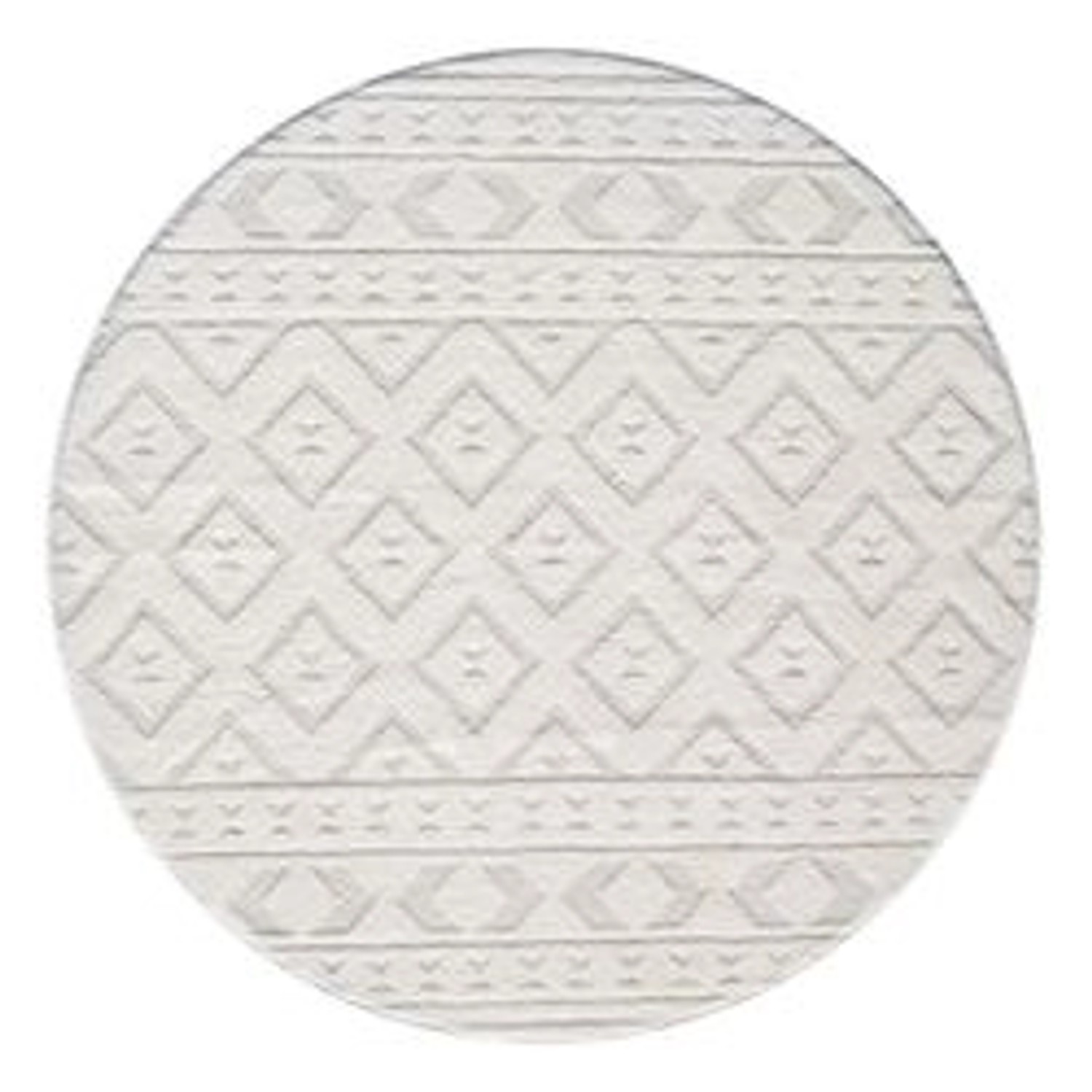 payé Teppich Ello 9999 Boho Flachflor Rund 200x200 cm Cream payé Teppich Ello 9999 Boho Flachflor Rund 200x200 cm Cream von payé