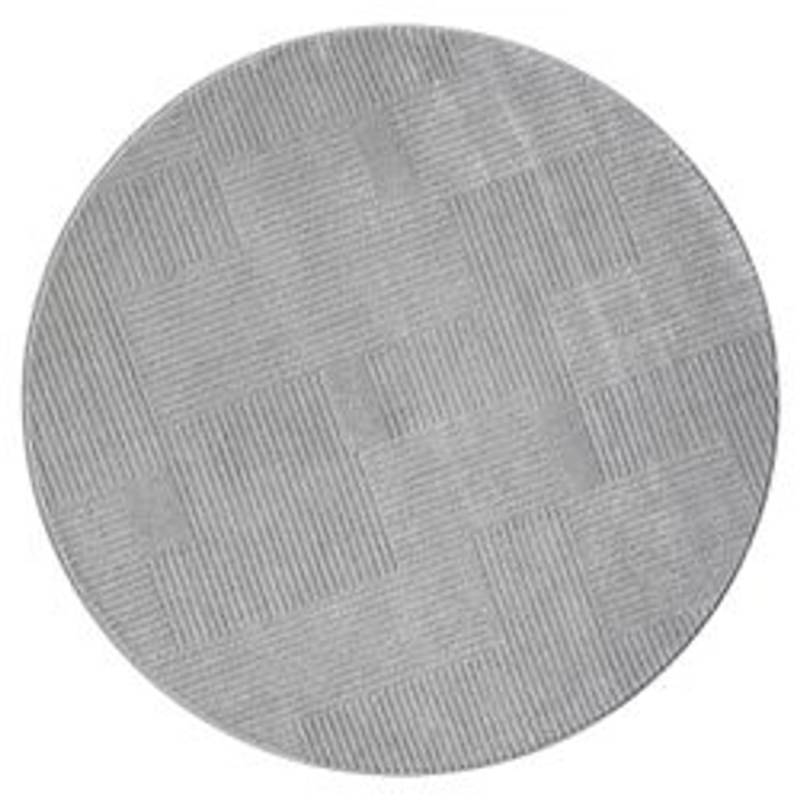 payé Teppich Esso 17 Hochflor Rund 200x200 cm Grau von payé