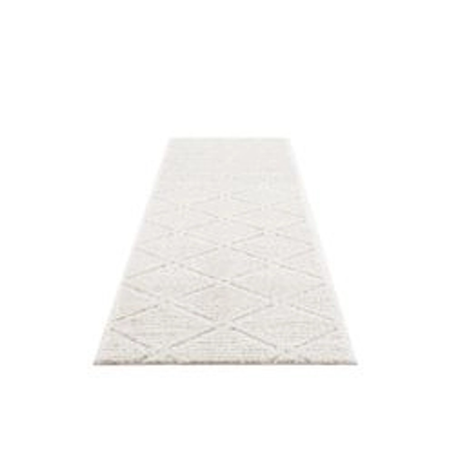 payé Teppich Hochflor 80x300 cm Creme Boho-Rautenmuster payé Teppich Hochflor 80x300 cm Creme Boho-Rautenmuster von payé