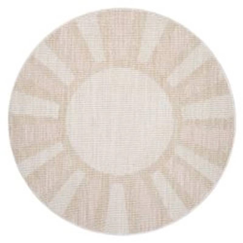 payé Teppich Klassiko 52 Fransen Rund 160x160 cm Rosa von payé