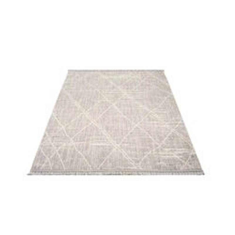 payé Teppich Klassiko 62 Fransen 160x230 cm Beige von payé