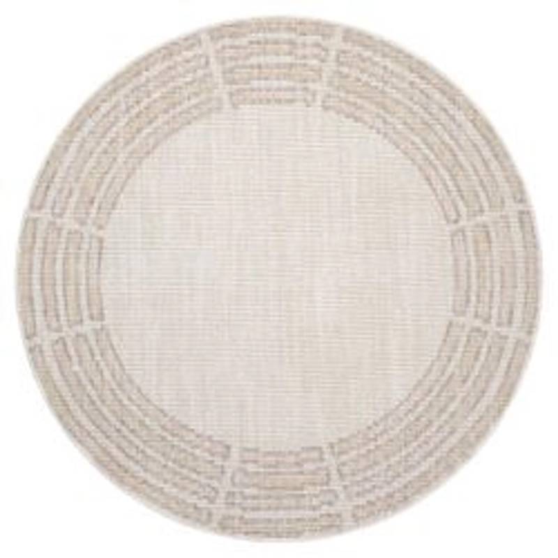 payé Teppich Klassiko 68 Fransen Rund 200x200 cm Pink von payé