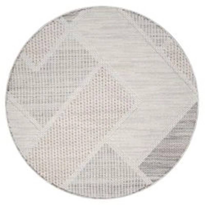 payé Teppich Linda 77 Kurzflor Rund 120x120 cm Terra Geo-Muster von payé