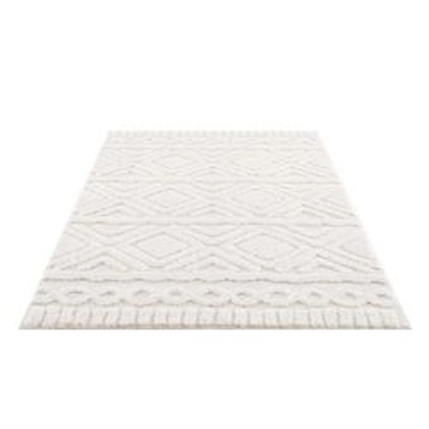 payé Teppich Nara-3382 Hochflor 200x290 cm Pastell-Creme Boho-Rautenmuster payé Teppich Nara-3382 Hochflor 200x290 cm Pastell-Creme Boho-Rautenmuster von payé