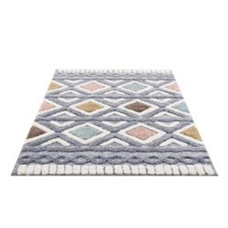payé Teppich Nara-3382 Hochflor 80x150 cm Pastell-Multi Boho-Rautenmuster payé Teppich Nara-3382 Hochflor 80x150 cm Pastell-Multi Boho-Rautenmuster von payé