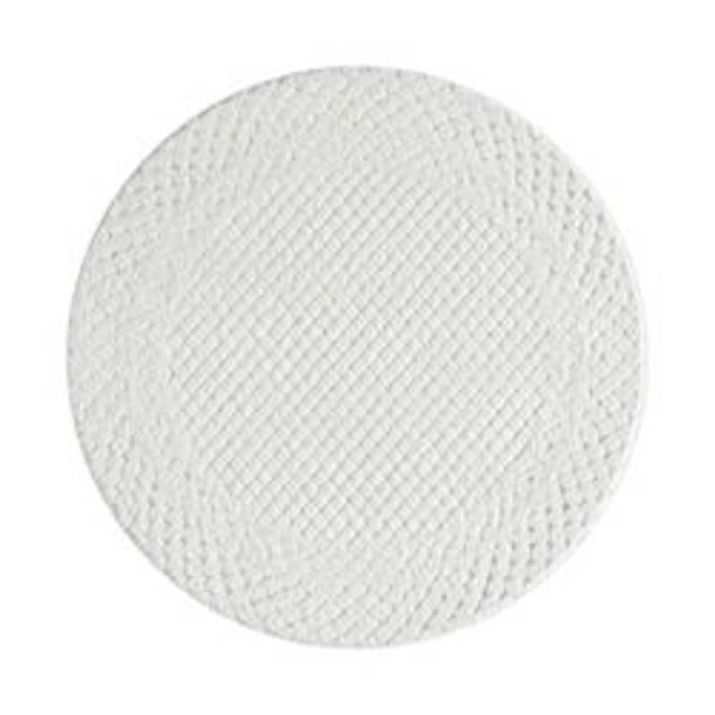 payé Teppich Nara-627 Hochflor 200x200 cm Rund Pastell-Creme Rautenmuster von payé