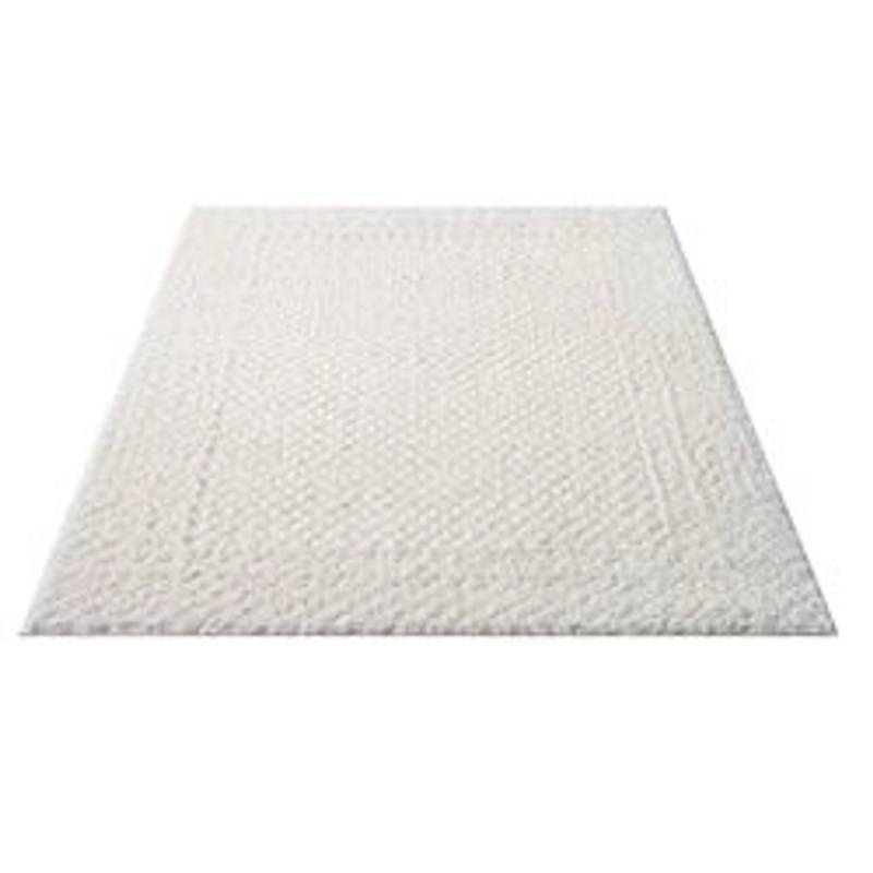 payé Teppich Nara-627 Hochflor 200x290 cm Pastell-Creme Rautenmuster von payé