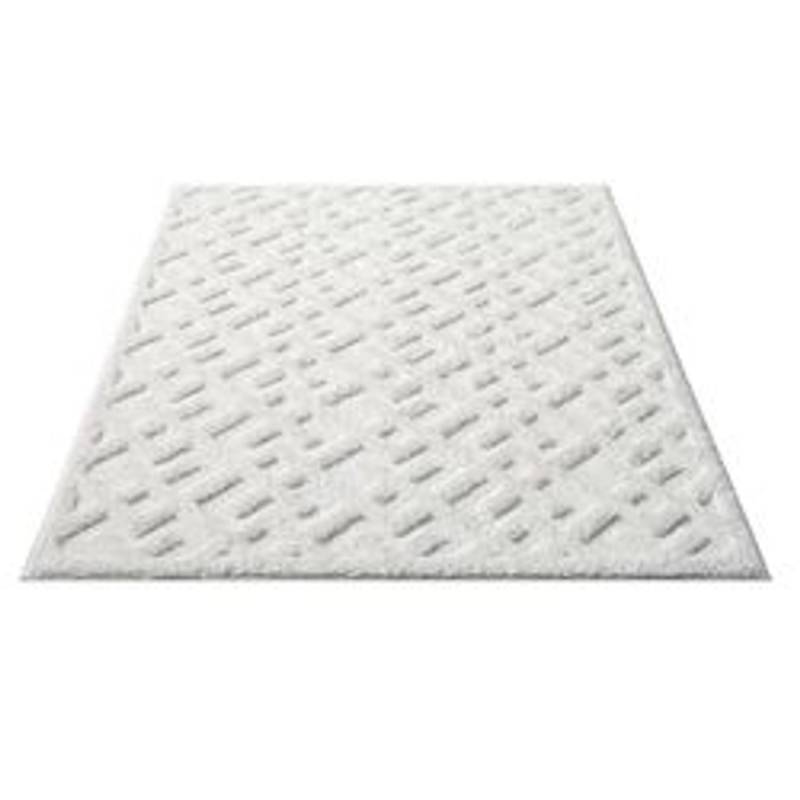 payé Teppich Nara-737 Hochflor 200x290 cm Pastell-Creme Rautenmuster von payé