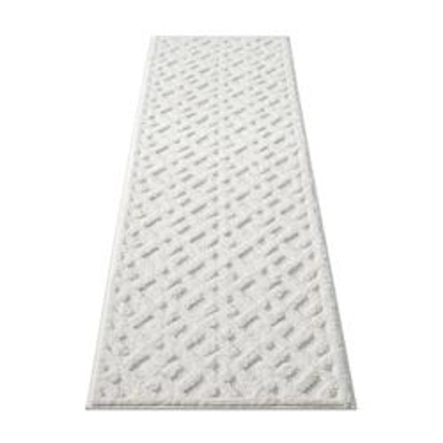 payé Teppich Nara-737 Hochflor 80x300 cm Pastell-Creme Rautenmuster von payé
