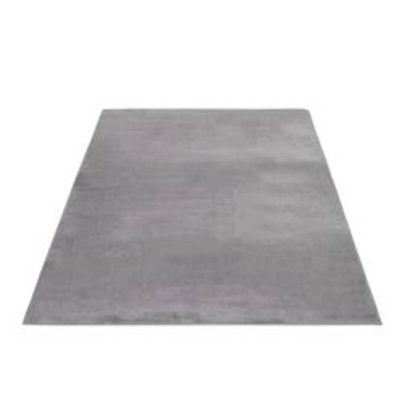 payé Teppich Uni Hochflor Samtweich 80x150 cm Silber von payé