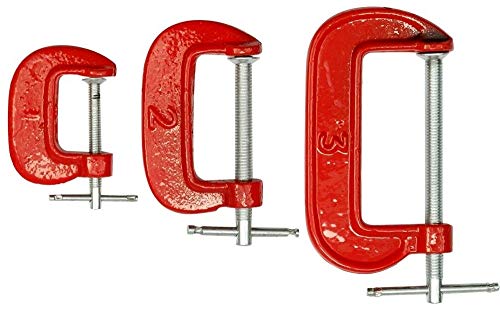 Schraubzwinge 3er Set 25mm, 50mm, 75 mm von paymali