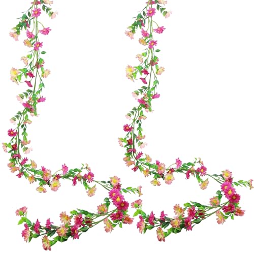 pclapora 2 Stück Blumengirlande Künstlich, 2,1m Blumengirlande Deko, Gänseblümchen Vine Girlande mit Grünen Blättern, für Blumenwand Türrahmen Hochzeit Wand Party Garten Frühlingsgirlande Deko pclapora 2 Stück Blumengirlande Künstlich, 2,1m Blumengirlande Deko, Gänseblümchen Vine Girlande mit Grünen Blättern, für Blumenwand Türrahmen Hochzeit Wand Party Garten Frühlingsgirlande Deko von pclapora