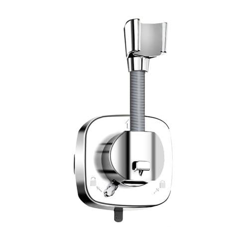 pclapora Duschkopfhalterung, Duschkopfhalterung Ohne Bohren, Duschhalterung, Saugnapf mit 360° Drehbarem Duschhalter für Abnehmbarer Handbrause Halterung und an Der Wand Montierte Saughalterung von pclapora