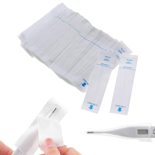 100 Stücke thermoscan schutzkappe,Digital-Thermometer Sondenabdeckungen,Universelle elektronische Thermometerabdeckungen für mündliche Achselhöhle rektale elektrische Thermometer von pcsfoe