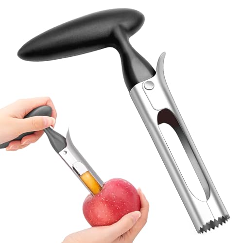 Apfelentkerner,Apfelausstecher,Edelstahl Apfelentkerner Apfelausstecher,Apfelkernausstecher,Geeignet Ihnen Helfen Kerne Von Birnen Kirschen Jujube Roten Datteln Usw(Schwarz) von pcsfoe