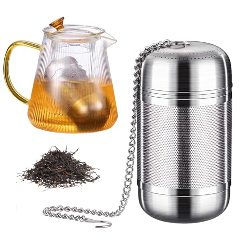 Teesieb Für Teekanne,Teesieb Für Thermoskanne,Wiederverwendbar,TeesiebEdelstahl,Teeei Edelstahl,Geeignet Zum Aufhängen An Teekannen, Tassen, Thermosflaschen von pcsfoe