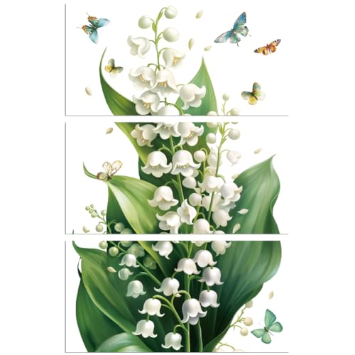 Peacoblue UV DTF Rub-On Transferfolie Möbel-Sticker Maiglöckchen und Schmetterling Muster 15x30cm, 3 Stk. Wasserfeste Deko-Transferaufkleber für Möbel Glas Porzellan Wäscheschränke Kommoden Kunststoff Peacoblue UV DTF Rub-On Transferfolie Möbel-Sticker Maiglöckchen und Schmetterling Muster 15x30cm, 3 Stk. Wasserfeste Deko-Transferaufkleber für Möbel Glas Porzellan Wäscheschränke Kommoden Kunststoff von peacoblue