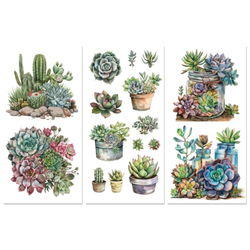 Peacoblue UV DTF Rub-On Transferfolie Möbel-Sticker Sukkulente und Kaktus Muster 15x30cm, 3 Stk. Wasserfeste Deko-Transferaufkleber für Möbel Gläser Porzellan Wäscheschränke Kommoden Holz Kunststoff Peacoblue UV DTF Rub-On Transferfolie Möbel-Sticker Sukkulente und Kaktus Muster 15x30cm, 3 Stk. Wasserfeste Deko-Transferaufkleber für Möbel Gläser Porzellan Wäscheschränke Kommoden Holz Kunststoff von peacoblue