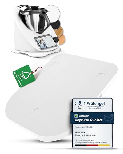 PEARWAY Thermomix Gleitbrett TM6 & TM5 aus edlem FSC HOLZ | müheloses Verschieben ohne Beschädigung der Waage | stabiler Stand durch Schwingungsdämpfung | Gleitbrett Thermomix TM6 TM5 - Weiss PEARWAY Thermomix Gleitbrett TM6 & TM5 aus edlem FSC HOLZ | müheloses Verschieben ohne Beschädigung der Waage | stabiler Stand durch Schwingungsdämpfung | Gleitbrett Thermomix TM6 TM5 - Weiss von pearway