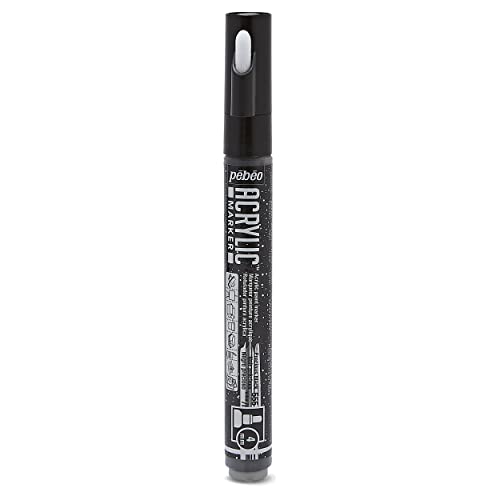 Pebeo Deco Marker, Precious schwarz, 4 mm von pebeo