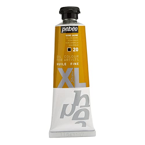 Pébéo - Feines Öl XL 37 ML - Ölgemälde - Ideal für Anfänger oder Profis - Fine Art Malerei - Feine Qualität - Pébéo Ölgemälde - Gelber Ocker - 37 ml von PEBEO