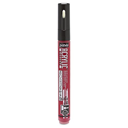 pebeo Deco Marker, rot, 1,2 mm von pebeo