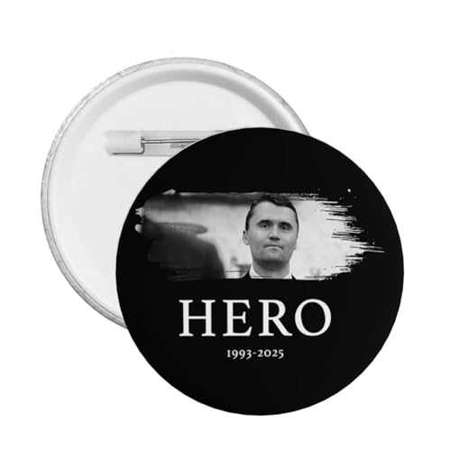 1 Stück RIP Charlie Kirk Button Pins Charlie Kirk ist ein Held Kreis Abzeichen Runde Brust Pins Brosche Dekor klein von peiyeety