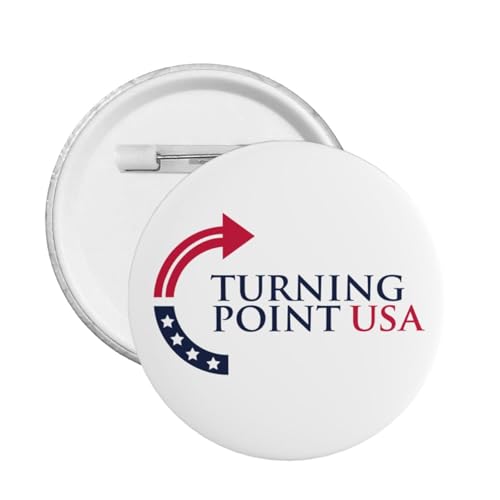 1 Stück Turning Point USA Button Pins TPUSA Kreis Abzeichen Runde Brust Pins Brosche Dekor klein von peiyeety