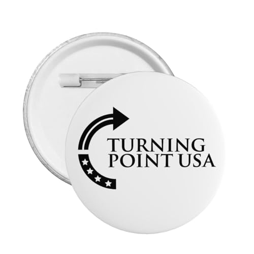 1 Stück Turning Point USA Button Pins TPUSA Kreis Abzeichen Runde Brust Pins Brosche Dekor klein von peiyeety