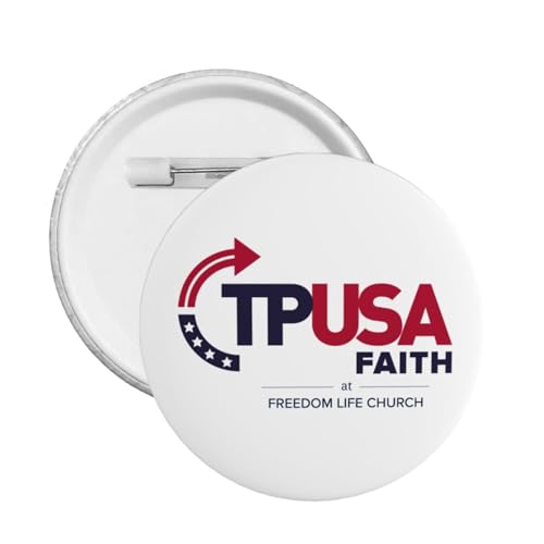 20 Stück Turning Point USA Button Pins TPUSA Kreis Abzeichen Runde Brust Pins Brosche Dekor Groß von peiyeety