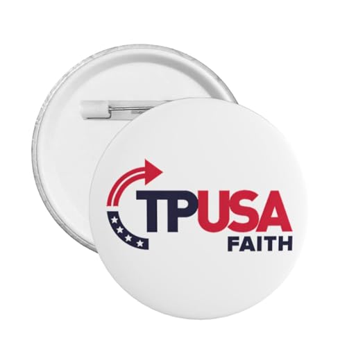 20 Stück Turning Point USA Button Pins Tpusa Faith Circle Badges Runde Brust Pins Brosche Dekor Klein von peiyeety