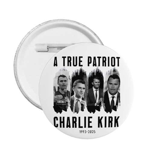 5 Stück RIP Charlie Kirk Button Pins Charlie Kirk A True Patriot Kreis Abzeichen Runde Brust Pins Brosche Dekor Klein 5 Stück RIP Charlie Kirk Button Pins Charlie Kirk A True Patriot Kreis Abzeichen Runde Brust Pins Brosche Dekor Klein von peiyeety