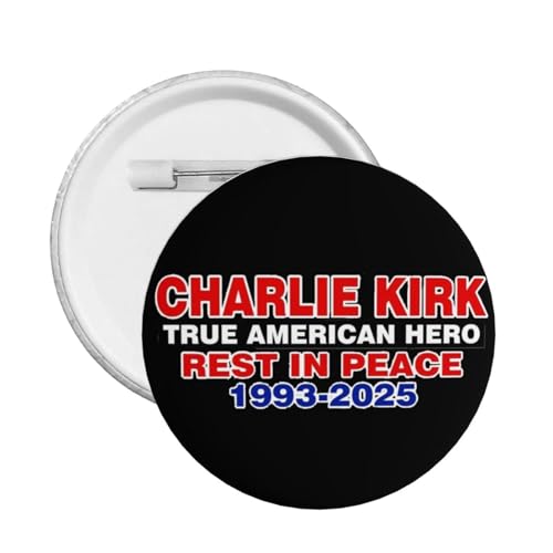 5 Stück RIP Charlie Kirk Button Pins Charlie Kirk True American Hero Rest In Peace Kreis Anstecker Runde Brust Pins Brosche Dekor Medium 5 Stück RIP Charlie Kirk Button Pins Charlie Kirk True American Hero Rest In Peace Kreis Anstecker Runde Brust Pins Brosche Dekor Medium von peiyeety