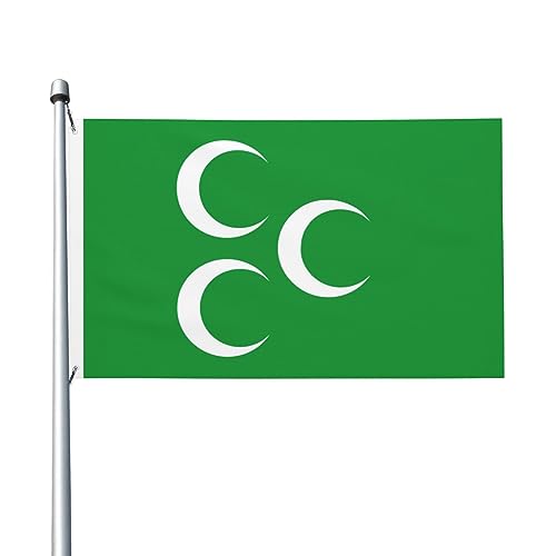 peiyeety Fiktive osmanische Flagge, 11 Flaggen, 90 x 150 cm, für den Außenbereich, doppelseitige Flagge, Polyester, leichte Flaggen, lustige Heimdekoration, 3 x 5 Flaggen von peiyeety